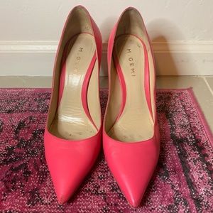 M.Gemi Bright pink stiletto pumps